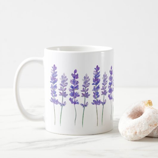 Lavendelbloesems Mok (Met donut)