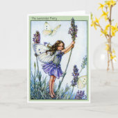 lavendelfee kaart (Gele Bloem)