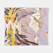 Lavendelgebergte Fleece Deken (Voorkant (Horizontaal))