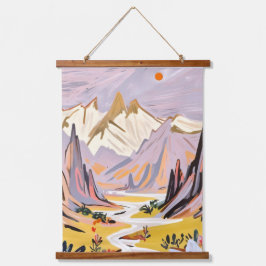 Lavendelgebergte Hangend Wandkleed