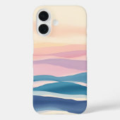 Lavendelgetijdevloeistof Abstract kustwater Case-Mate iPhone Case (Achterkant)