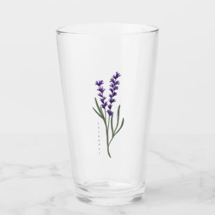 Lavendelglazen trommel glas