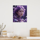 Lavendelhaar Poster (Keuken)