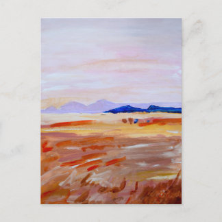 Lavendelhemel Woestijn Landschap Ansichtkaart Briefkaart