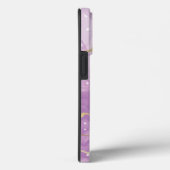 Lavendelmarmer met monogram en naam Case-Mate iPhone case (Achterkant / Rechts)