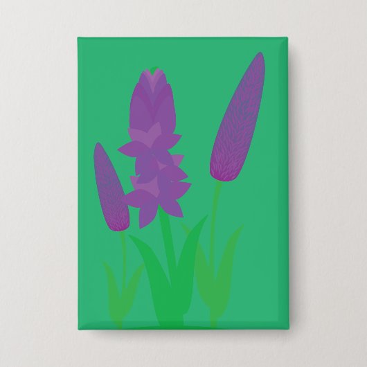 Lavendelplanten Button (Voorkant)