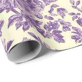 Lavendelrozen Cadeaupapier (Rol Hoek)