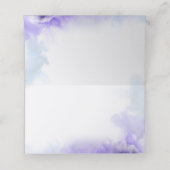 Lavendels en Elegante Witte Bloemen Bruiloft (Binnenkant ongevouwen)