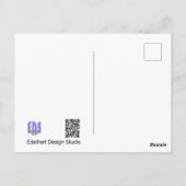 Lavendelsnede. Tekst Heb een leuk dag Briefkaart (Achterkant)