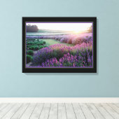 Lavendelveld Canvas Afdruk (Insitu (Houten vloer))