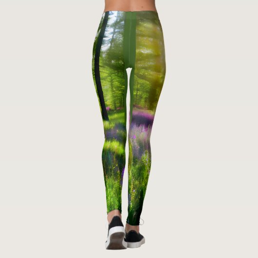 Lavendelveld Leggings (Achterkant)