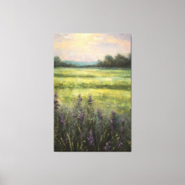  Lavendelvelden Olieverfschilderij op doek Canvas Afdruk