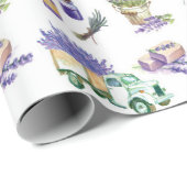  Lavendelvelden van de Provence Cadeaupapier (Rol Hoek)