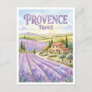 Lavendelvelden van Provence Valensole Frankrijk Briefkaart
