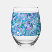 lavendelveren wijnglas zonder voet (Achterkant)