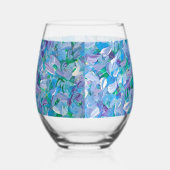 lavendelveren wijnglas zonder voet (Links)