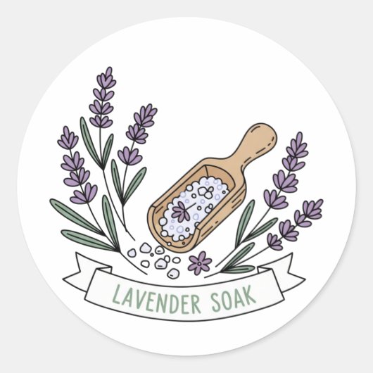 Lavendelweekbad Zout Label | Spa (Voorkant)