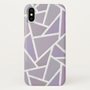 Lavendemozaïekpatroon iPhone X Hoesje