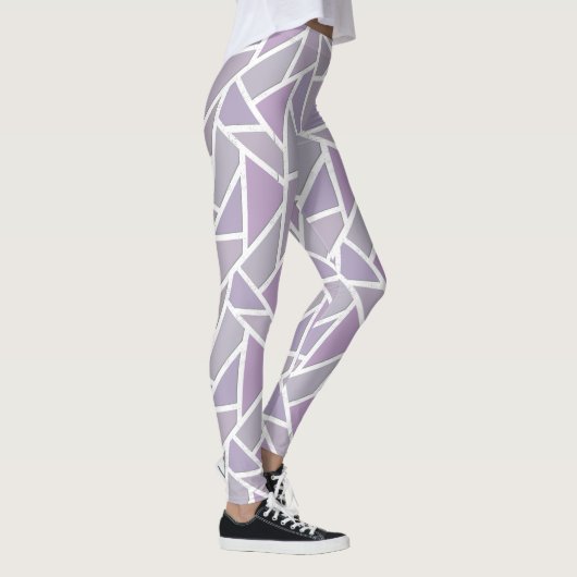 Lavendemozaïekpatroon Leggings (Rechts)