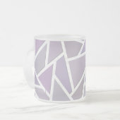 Lavendemozaïekpatroon Matglas Koffiemok (Voorkant links)