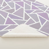 Lavendemozaïekpatroon Sherpa Deken (3/4)