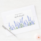 Lavender 2-labels rechthoekige sticker (Envelop)