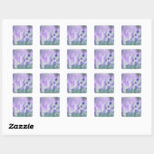 Lavender 2 vierkante sticker (Vel)