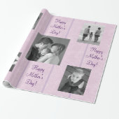 Lavender Abstract aangepast Sjabloon ompakken papi Cadeaupapier (Uitgerold)