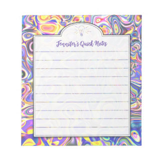 Lavender Abstracte Art Custom Shopping of Ideous N Notitieblok