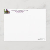 Lavender Aftermiddag Briefkaart (Achterkant)