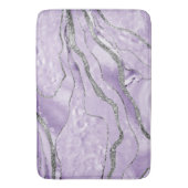 Lavender Agate Silver Glitter Glam #1 Badmat (Voorkant Verticaal)