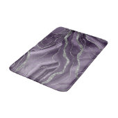 Lavender Agate Silver Glitter Glam #1  Badmat (Gekanteld)