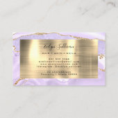 lavender Agate Visitekaartje (Achterkant)