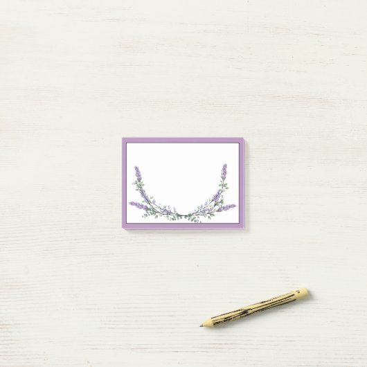 Lavender and Eucalyptus Post-it Notes (Op bureau)