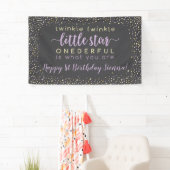 Lavender and Gold Twinkle Star Spandoek (Insitu)