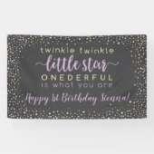 Lavender and Gold Twinkle Star Spandoek (Horizontaal)