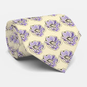 Lavender Anemone Stropdas (Opgerold)