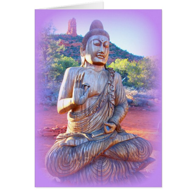 lavender aura buddha (Voorkant)
