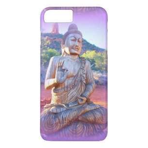 lavender aura buddha 	iPhone 8 plus / 7 plus hoesje