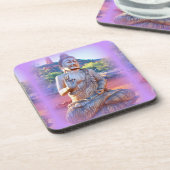 lavender aura buddha onderzetter (Linkerzijde)