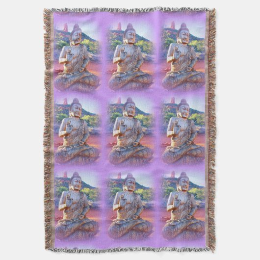 lavender aura buddhas deken (Voorkant Verticaal)
