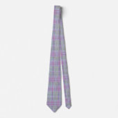 Lavender Barefoot Plaid Stropdas (Voorkant)