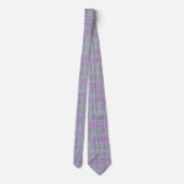 Lavender Barefoot Plaid Stropdas (Achterkant)