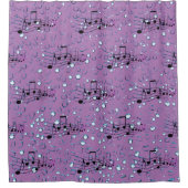 Lavender Bath - Music Fun Shower Curtain Douchegordijn (Voorkant)