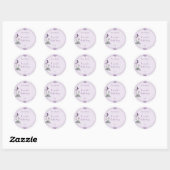 Lavender Bath-zeeplabel Ronde Sticker (Vel)