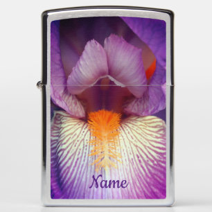 Lavender Bearded Iris Flower Petal Personalized