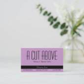 Lavender Beauty Salon Carte de visite (Debout devant)