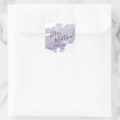 Lavender Berry - Sticker Mariage Carré (Sac)