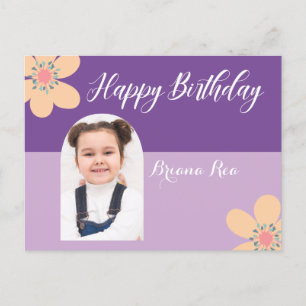 Lavender Birthday Briefkaart Flowers Foto & Text