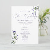 Lavender Bliss Elegant Waterverf Programma (Staand voorkant)